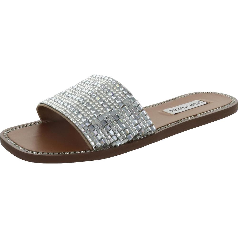 Steve Madden Womens Nira Faux Leather Flats Flat Sandals Sandals BHFO 2309 NWOB